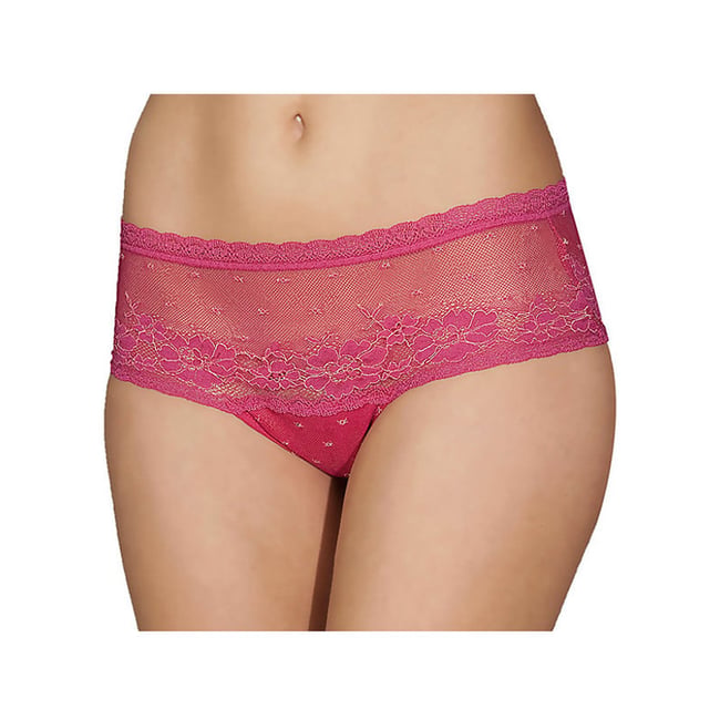 Shorty dentelle Valentina rose <span itemprop=
