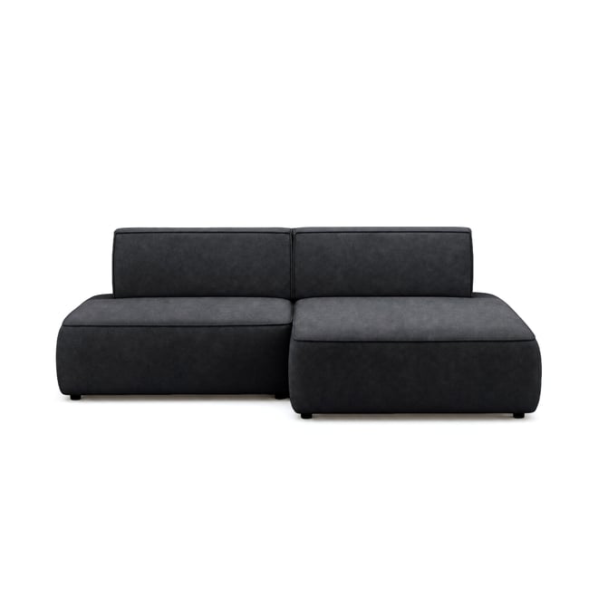Canapé d'Angle Convertible en Velours 4 places - LISETTE - LISA DESIGN