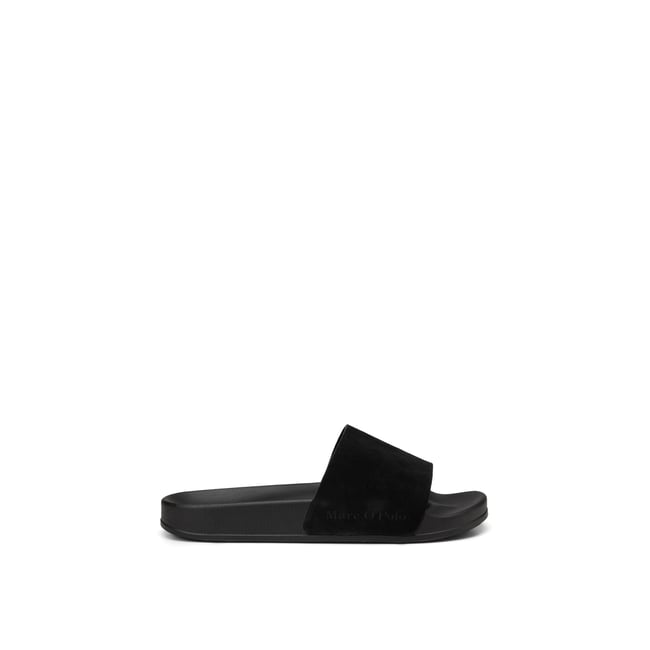 Mule modèle Erica avec lanières en cuir velours - MARC O'POLO