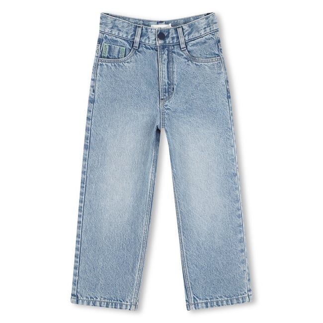 Pantalon en denim double stone+bleach <span itemprop=