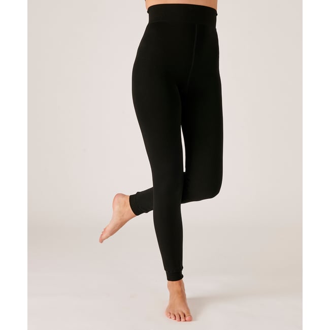 Legging intérieur polaire Thermolactyl opaque noir <span itemprop=
