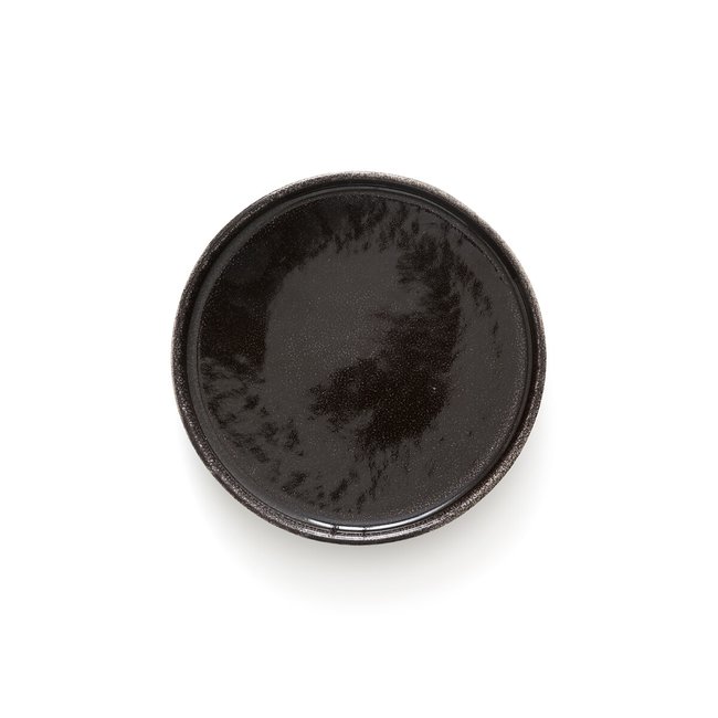 6er-Set Brotteller Boldi, Steingut mit reaktiver Glasur schwarz LA REDOUTE INTERIEURS