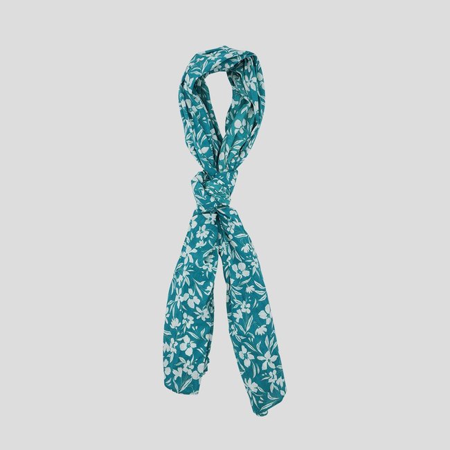 Chèche dounia bleu turquoise <span itemprop=