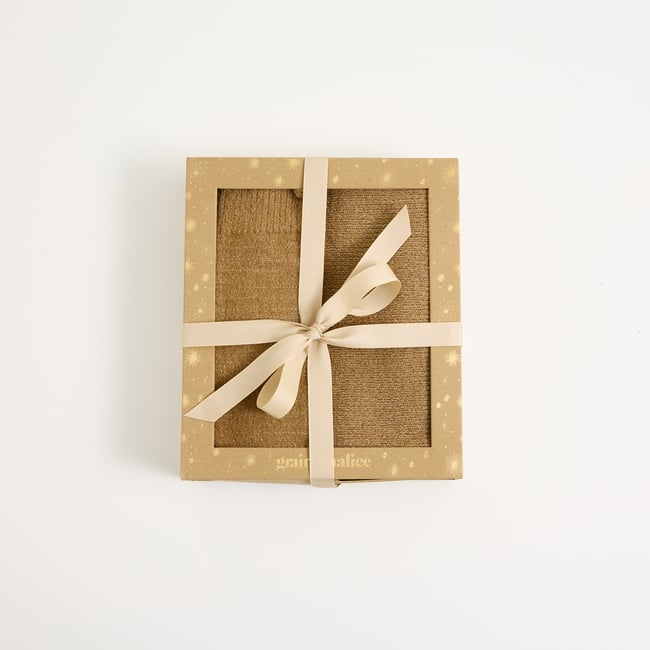 Coffret cadeau col et mitaines marron camel <span itemprop=