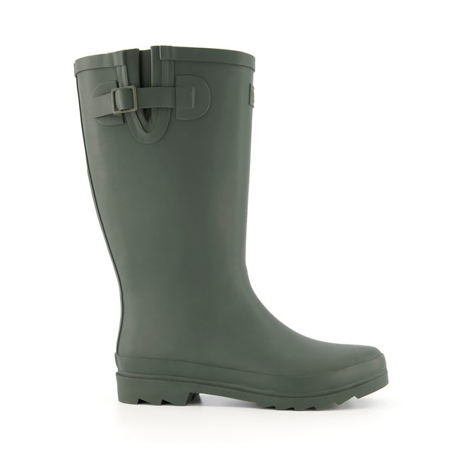 Bottines de pluie mi-mollet - REIIDD vert <span itemprop=