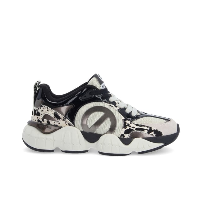 KRAZEE RUNNER W - BLANC CASSE/NOIR [