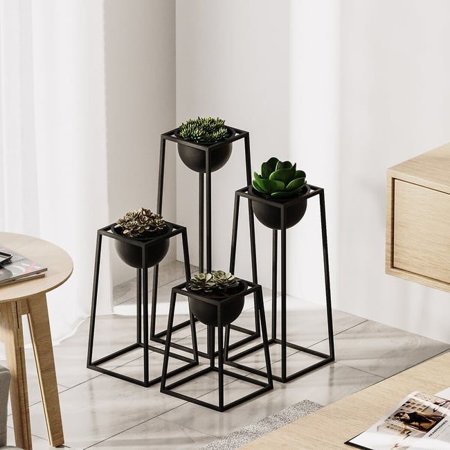 Декоративный горшок GED / ГЕД черный SO'HOME