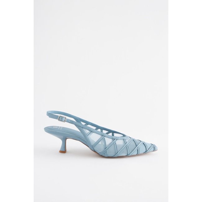 Chaussures à empiècement coupe classique bleu <span itemprop=