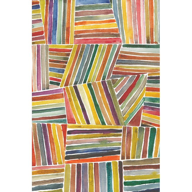 Tableau abstrait rayures i - HEXOA