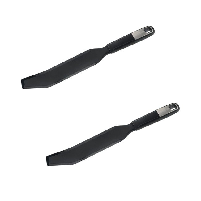 Ensemble de 2 Spatules Thermomix extra longue noir <span itemprop=