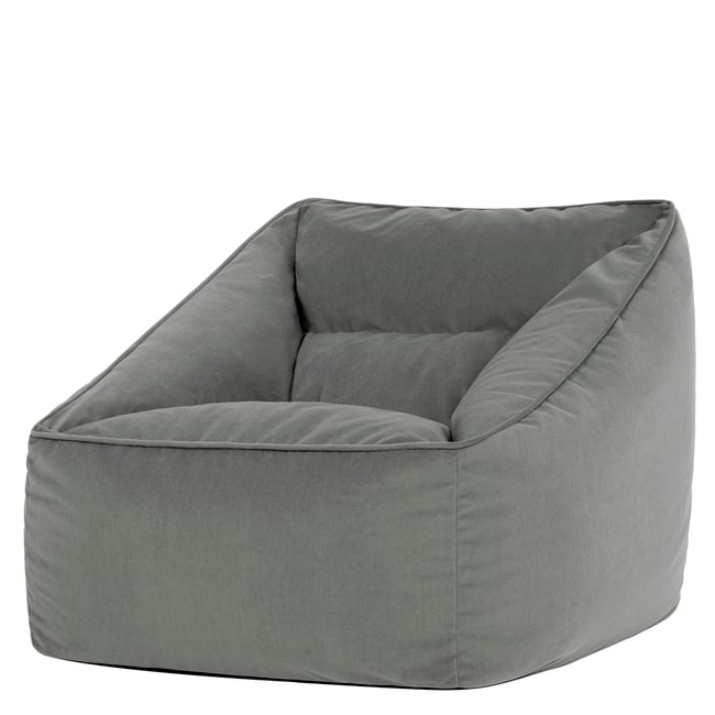 Pouf fauteuil salon en velours mat Oeko-Tex® - NATALIA - ICON