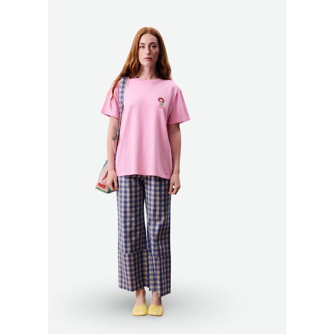 T-shirt en coton NYMPHAEA rose <span itemprop=