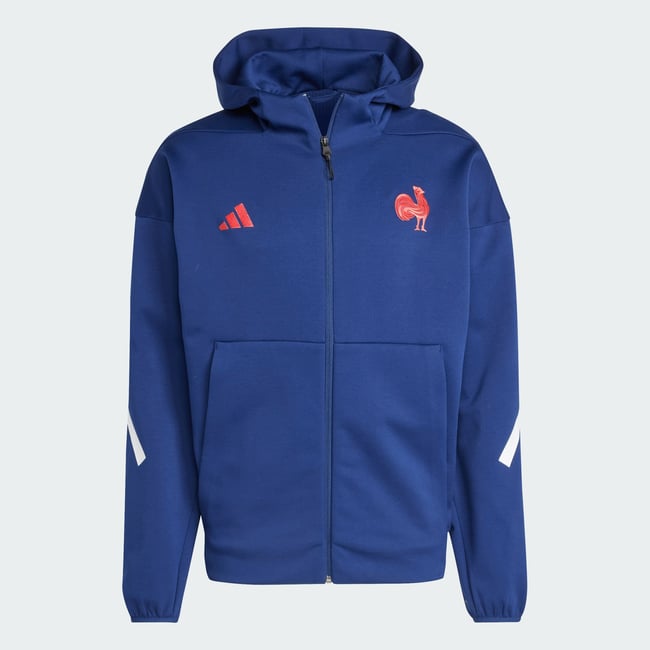 Veste De Survêtement Zippée À Capuche Z.n.e. Équipe De France Rugby Veste De Survêtement Zippée À Capuche Z.n.e. Équipe De France Rugby dark blue <span itemprop=