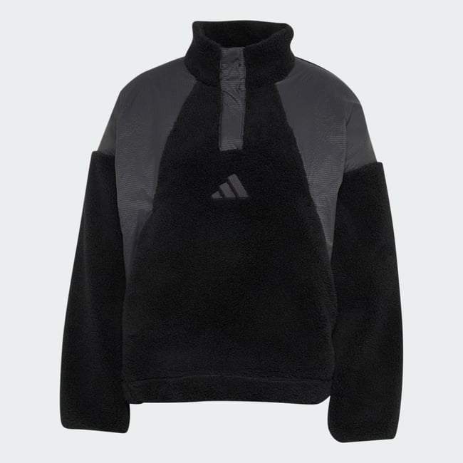 Pullover Terrex Xploric Climawarm High Pile Snap Pullover Terrex Xploric Climawarm High Pile Snap - adidas Performance