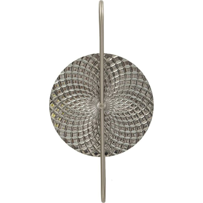 Applique murale en verre et fer GLAM Couleur argenté <span itemprop=