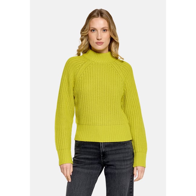 Pull-over en grosse maille avec structure apple green <span itemprop=