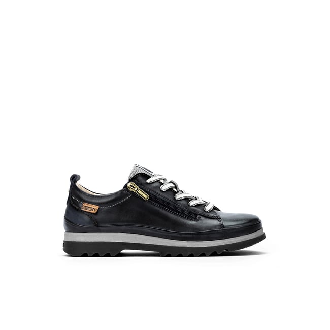 Baskets cuir Vigo black <span itemprop=