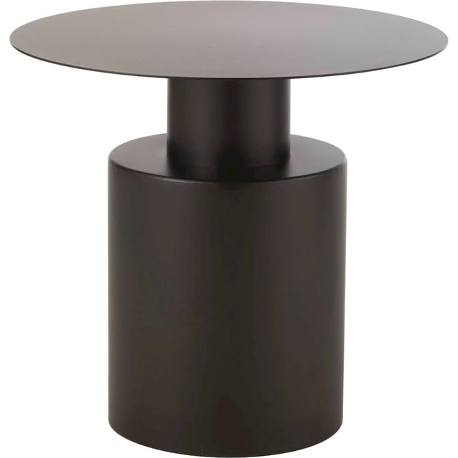Table gigogne ronde en métal Couleur noir <span itemprop=