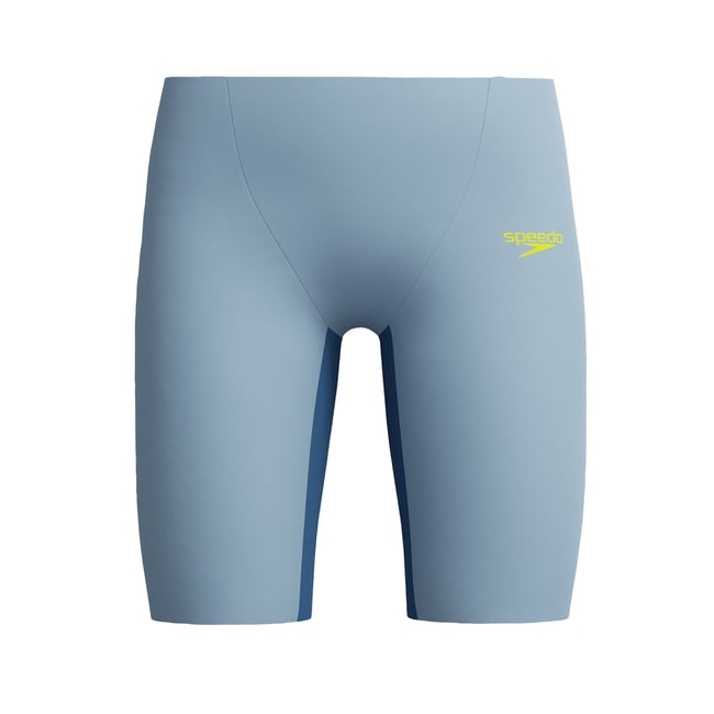 Short de bain à taille haute élastiquée motif/style bicolore FASTSKIN ENDURANCE+ MAX bleu <span itemprop=