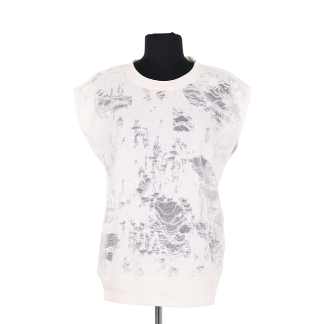 Top sans manche - Très Bon État blanc <span itemprop=
