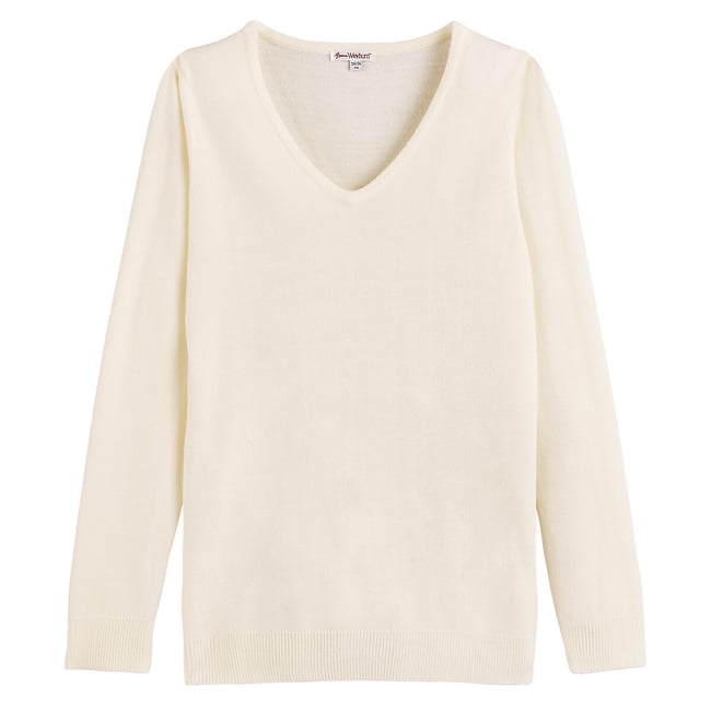 Pull col V, fine maille au toucher très doux - ANNE WEYBURN