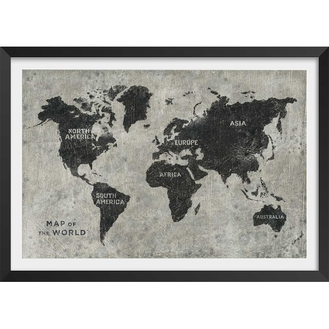 Affiche Carte du monde punky - HEXOA