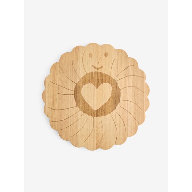 Planche en bois biscuits et cœur jammy Couleur naturel <span itemprop=