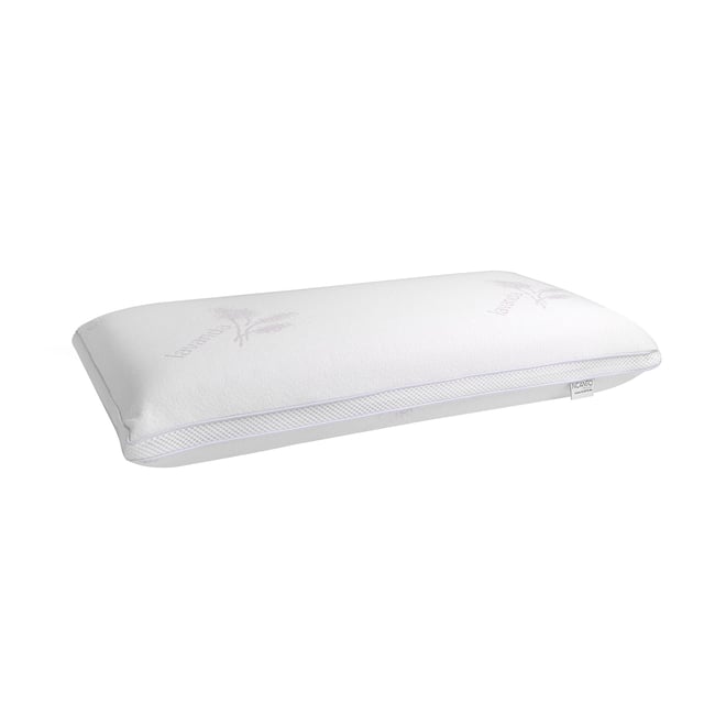 Oreiller viscoélastique et parfum de lavande Couleur blanc <span itemprop=