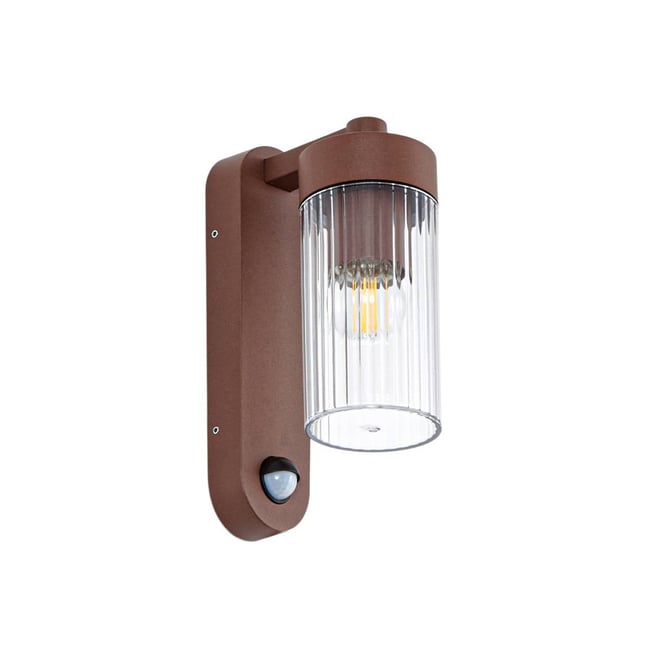 Applique extérieure en aluminium moderne Couleur couleur rouille <span itemprop=