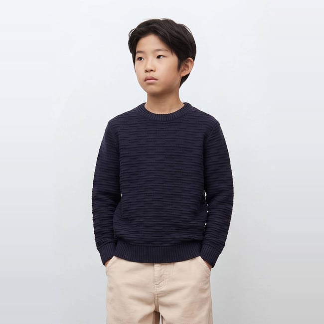 Pull rayé en coton - MONOPRIX
