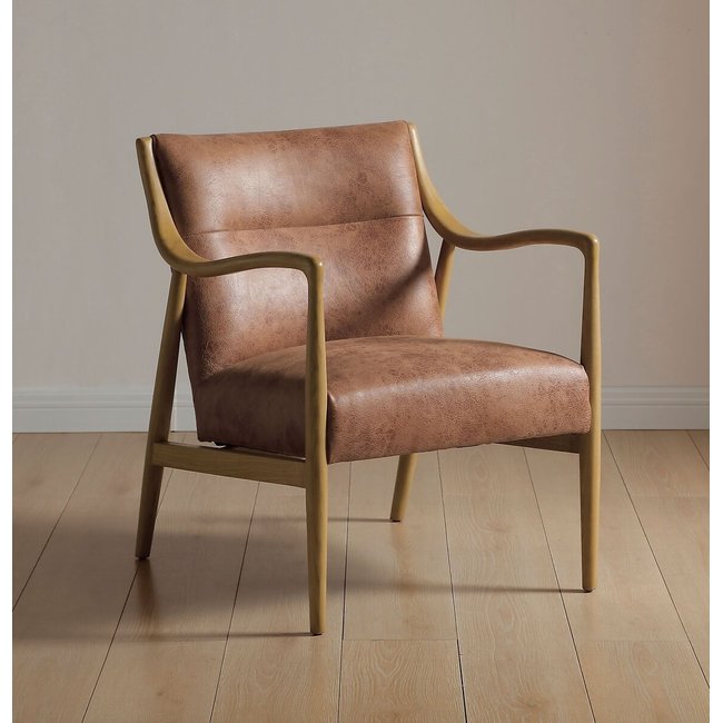 Tristen Vintage Leather Armchair, brown              , ÉDITÉ