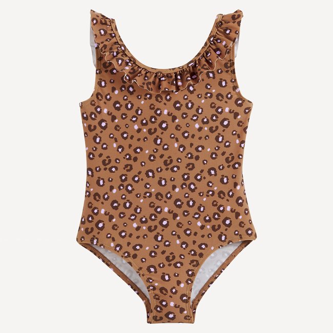 Maillot de bain 1 pièce imprimé animalier 18 mois-5 ans imprimé léopard <span itemprop=
