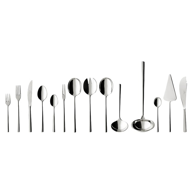 Ménagère 70Pcs. PIEMONT Couleur argent/platine <span itemprop=