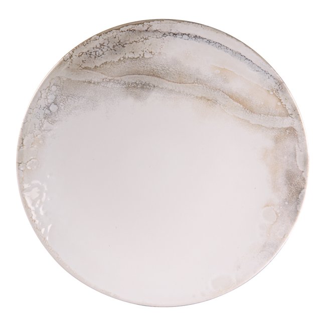 Assiette plate 27 cm (lot de 6)-MOJAVE Couleur beige <span itemprop=