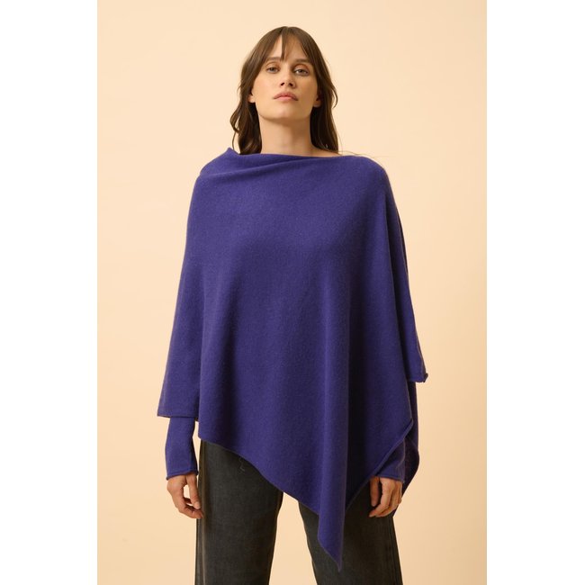 Poncho Purple Meredith violet foncé <span itemprop=