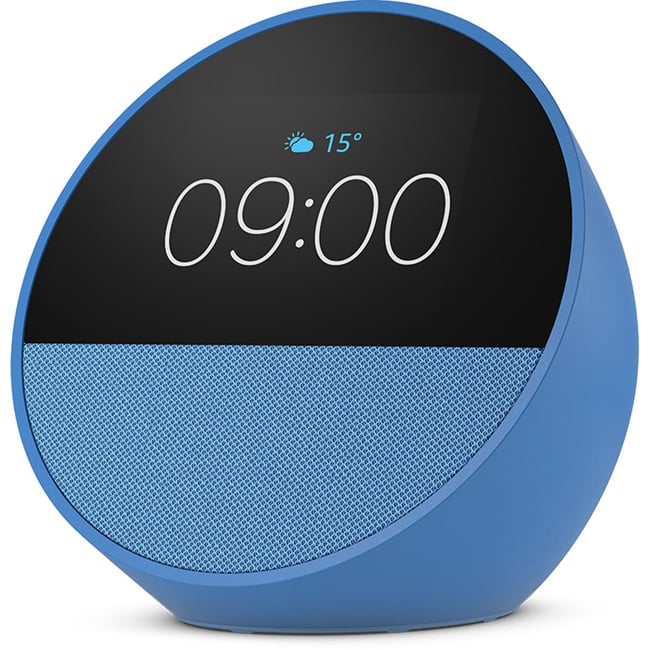 Assistant vocal Echo Spot 2024 Bleu bleu <span itemprop=