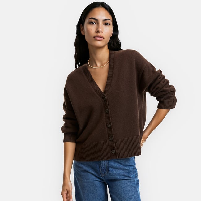 Gilet loose, en laine, en grosse maille - LA REDOUTE COLLECTIONS