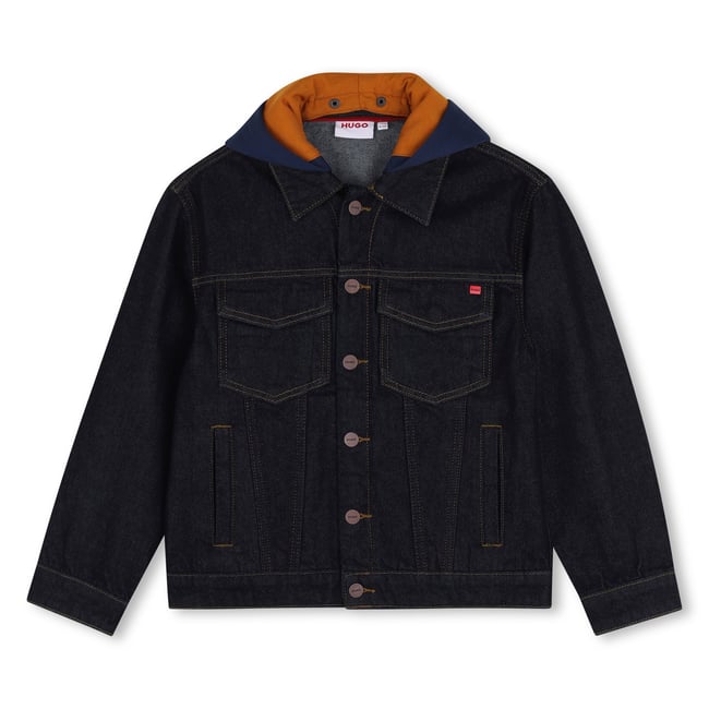 Veste en denim rinse wash <span itemprop=
