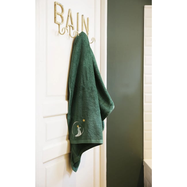Serviette de bain 100x100 cm vert forêt <span itemprop=