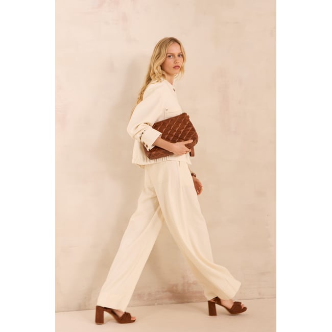 Veste à manches longues en coton mélangé VINCE creme <span itemprop=