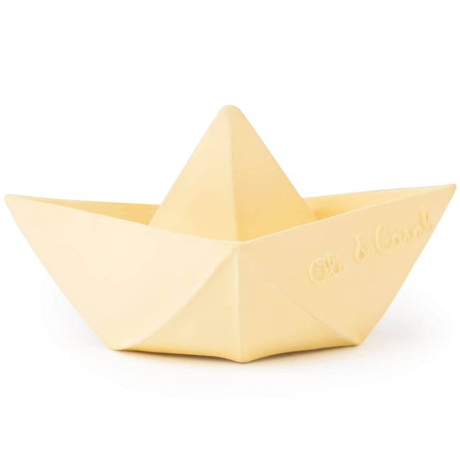 Jouet de bain Anneau de dentition beige origami <span itemprop=