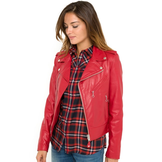 Blouson Perfecto En Cuir D'agneau Schott NYC Marron - Taille XL, Neuf Avec étiquettes