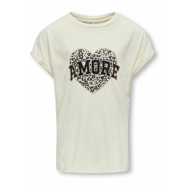 T-shirt a maniche corte con carré sul davanti - KIDS ONLY