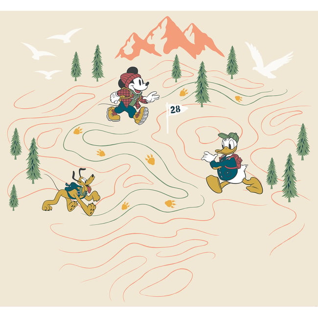 Papier peint Komar - Mickey Meets the Mountain - 300 x 280 cm Couleur multicolore <span itemprop=