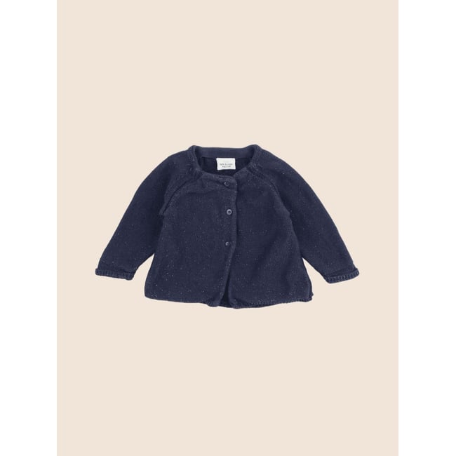 Gilet - Etat satisfaisant bleu, argent <span itemprop=