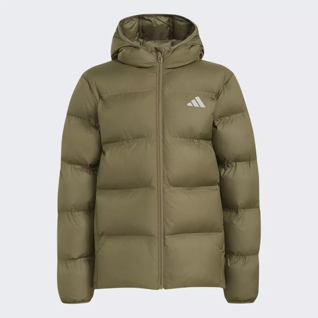 Hooded Padded Jacket, khaki, ADIDAS SPORTSWEAR