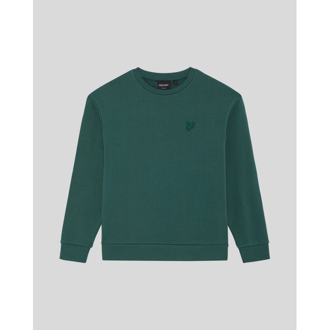 Sweat-shirt épais en coton vert everglade <span itemprop=
