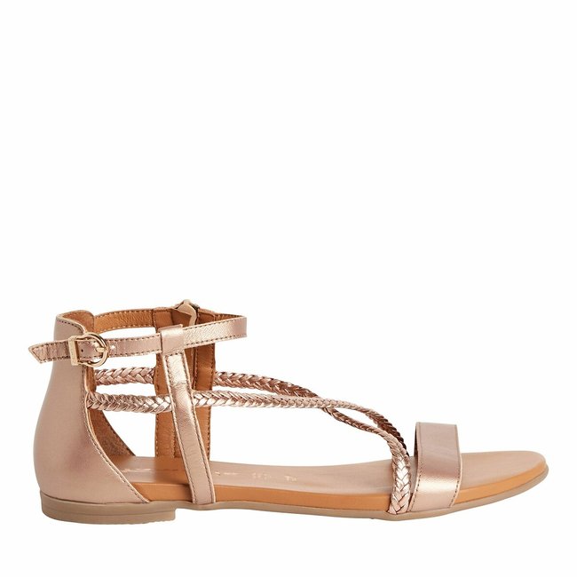 Sandalias de piel con suela plana - TAMARIS