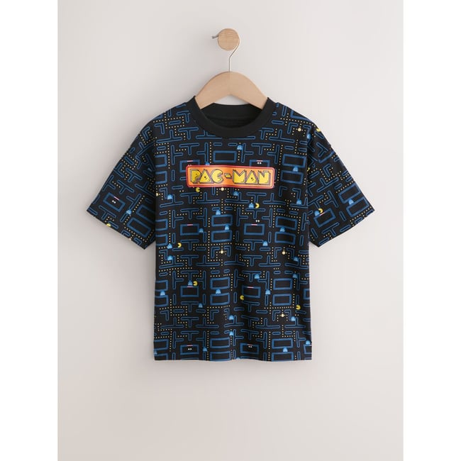 T-shirt pacman noir/multi <span itemprop=