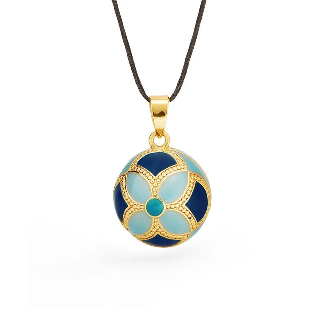 Bola de grossesse - Byzance - Email multicolor - Doré Or 18 carats multicolore <span itemprop=